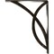 Ekena Millwork Miller Wrought Iron Bracket, (Triple center brace), Antiqued Warm Silver 2"W x 10"D x 12"H BKTM02X10X12TMIAWS - alternate 7